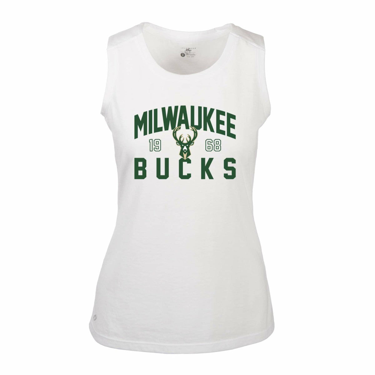 NBA - Milwaukee Bucks Levelwear Women's Macy Tank Top - White