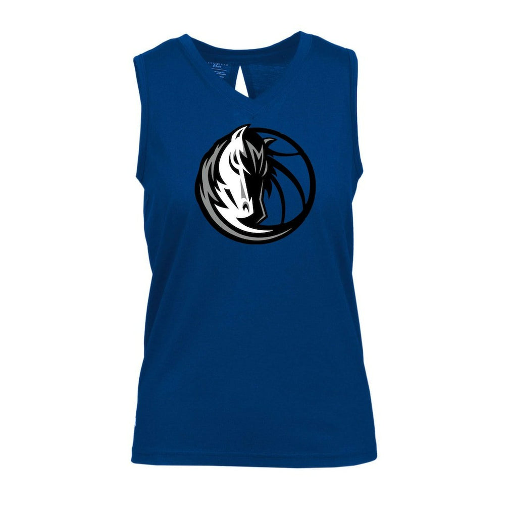 NBA - Dallas Mavericks Levelwear Women's Paisley Core V-Neck Tank Top - Blue