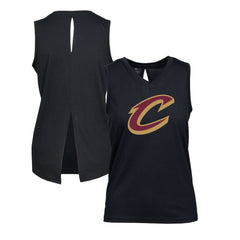 NBA - Cleveland Cavaliers Levelwear Women's Paisley Core V-Neck Tank Top - Black