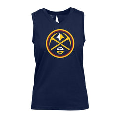 NBA - Denver Nuggets Levelwear Women's Paisley Core V-Neck Tank Top - Navy