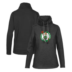 NBA - Boston Celtics Levelwear Women's Loop Core Funnel Neck Pullover Sweatshirt - Black