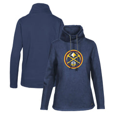 NBA - Denver Nuggets Levelwear Women's Loop Core Funnel Neck Pullover Sweatshirt - Navy