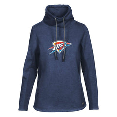 NBA - Oklahoma City Thunder Levelwear Women's Loop Core Funnel Neck Pullover Sweatshirt - Navy