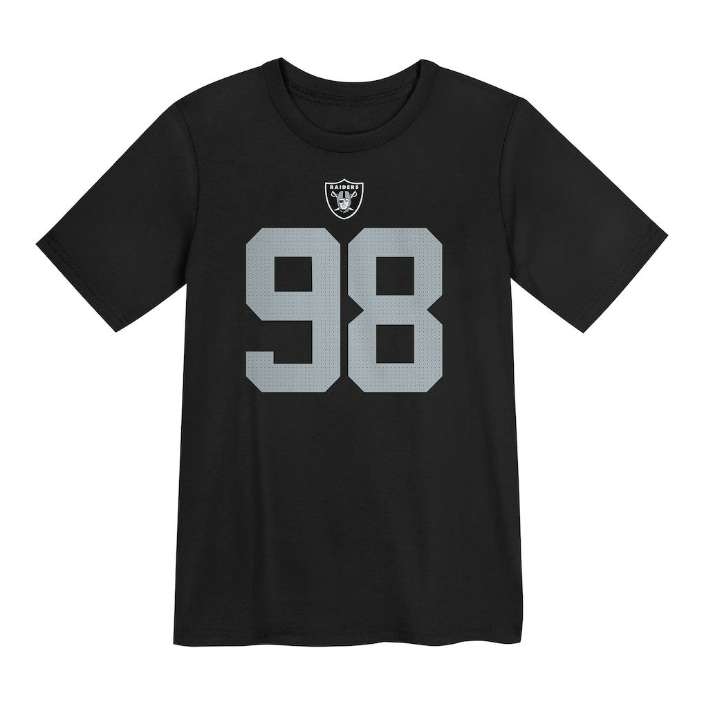 Maxx Crosby Las Vegas Raiders Preschool Player Name & Number T-Shirt Black - Nike