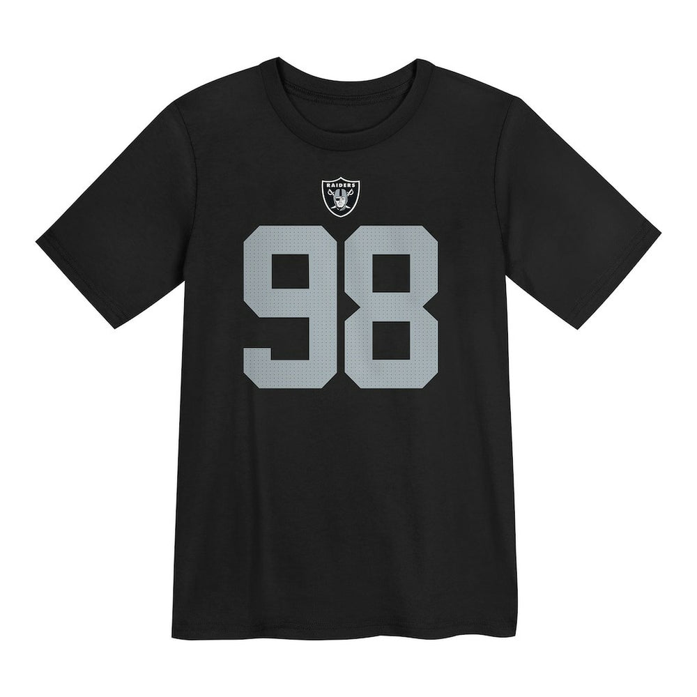 Maxx Crosby Las Vegas Raiders Preschool Player Name & Number T-Shirt Black - Nike