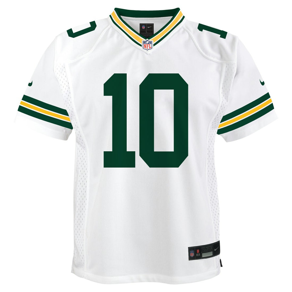Jordan Love Green Bay Packers Youth Game Jersey White - Nike