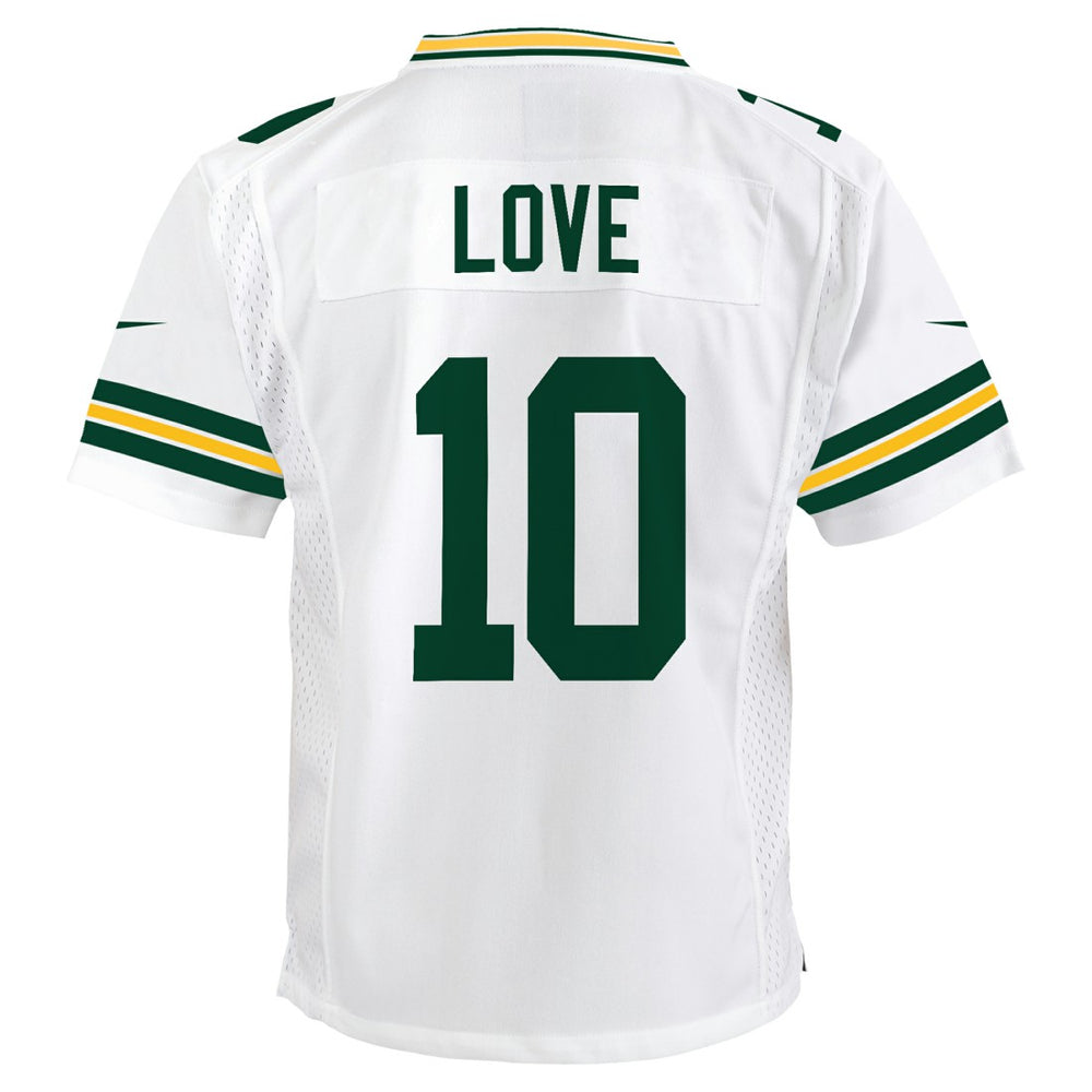 Jordan Love Green Bay Packers Youth Game Jersey White - Nike