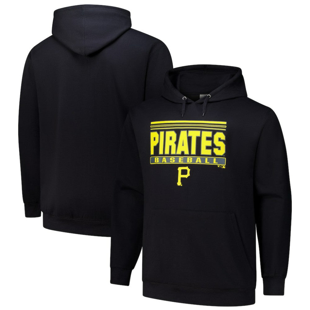 Pittsburgh Pirates   Stack Fleece Pullover Hoodie Clearance