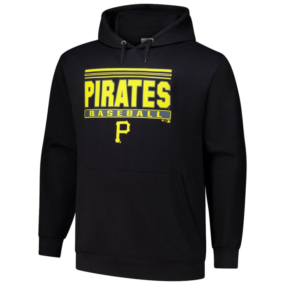 Pittsburgh Pirates   Stack Fleece Pullover Hoodie Clearance