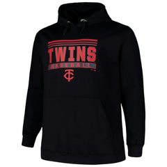 Minnesota Twins   Stack Fleece Pullover Hoodie Clearance