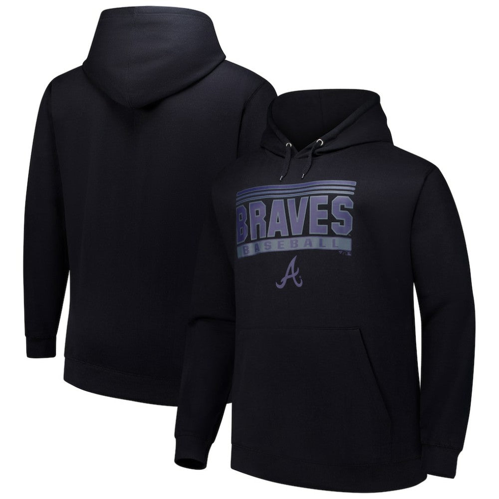 Atlanta Braves   Stack Fleece Pullover Hoodie Sale