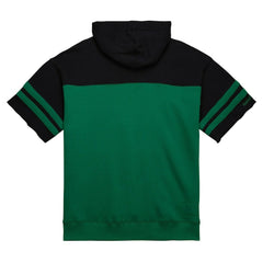 New York Jets Off Field Vintage Logo Short Sleeve Pullover Hoodie Kelly Green - Mitchell & Ness