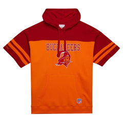 Tampa Bay Buccaneers Off Field Vintage Logo Short Sleeve Pullover Hoodie Orange - Mitchell & Ness