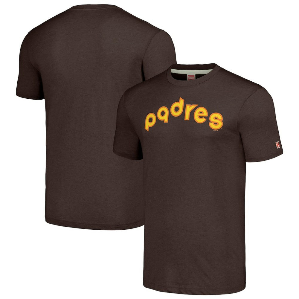 San Diego Padres Homage Cooperstown Collection Hand-Drawn Logo Tri-Blend T-Shirt On Sale