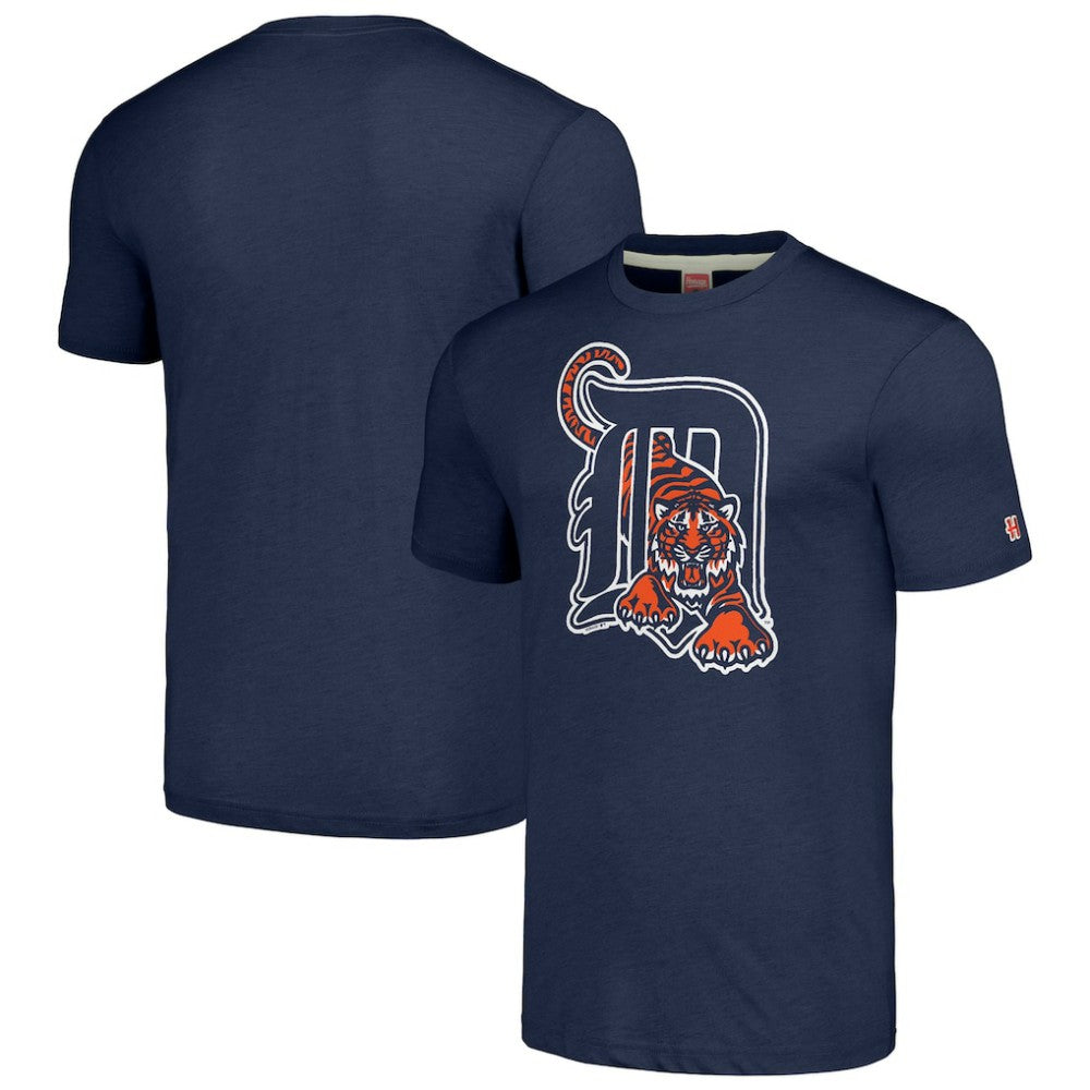 Detroit Tigers Homage Cooperstown Collection Hand-Drawn Logo Tri-Blend T-Shirt Online