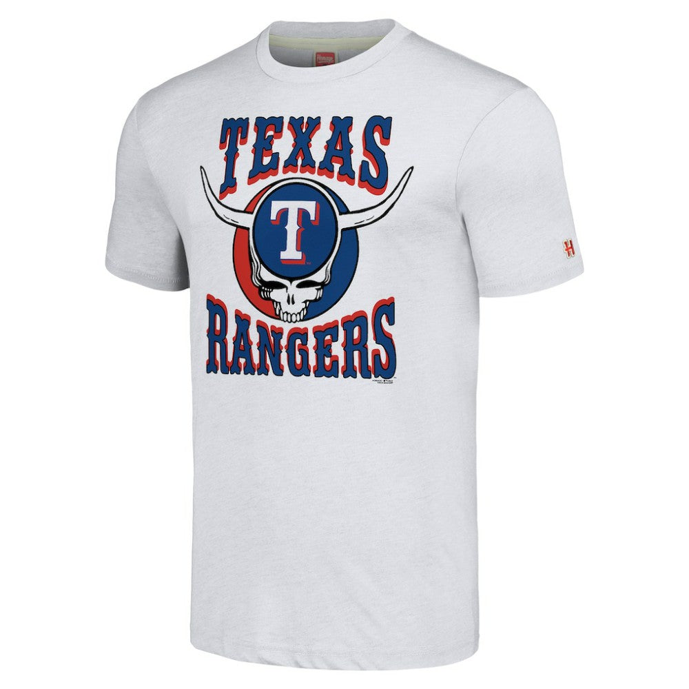 Texas Rangers Homage Grateful Dead Tri-Blend T-Shirt On Sale
