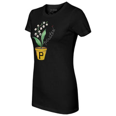 Pittsburgh Pirates Tiny Turnip Women's Lilies and Ladybugs T-Shirt for sale