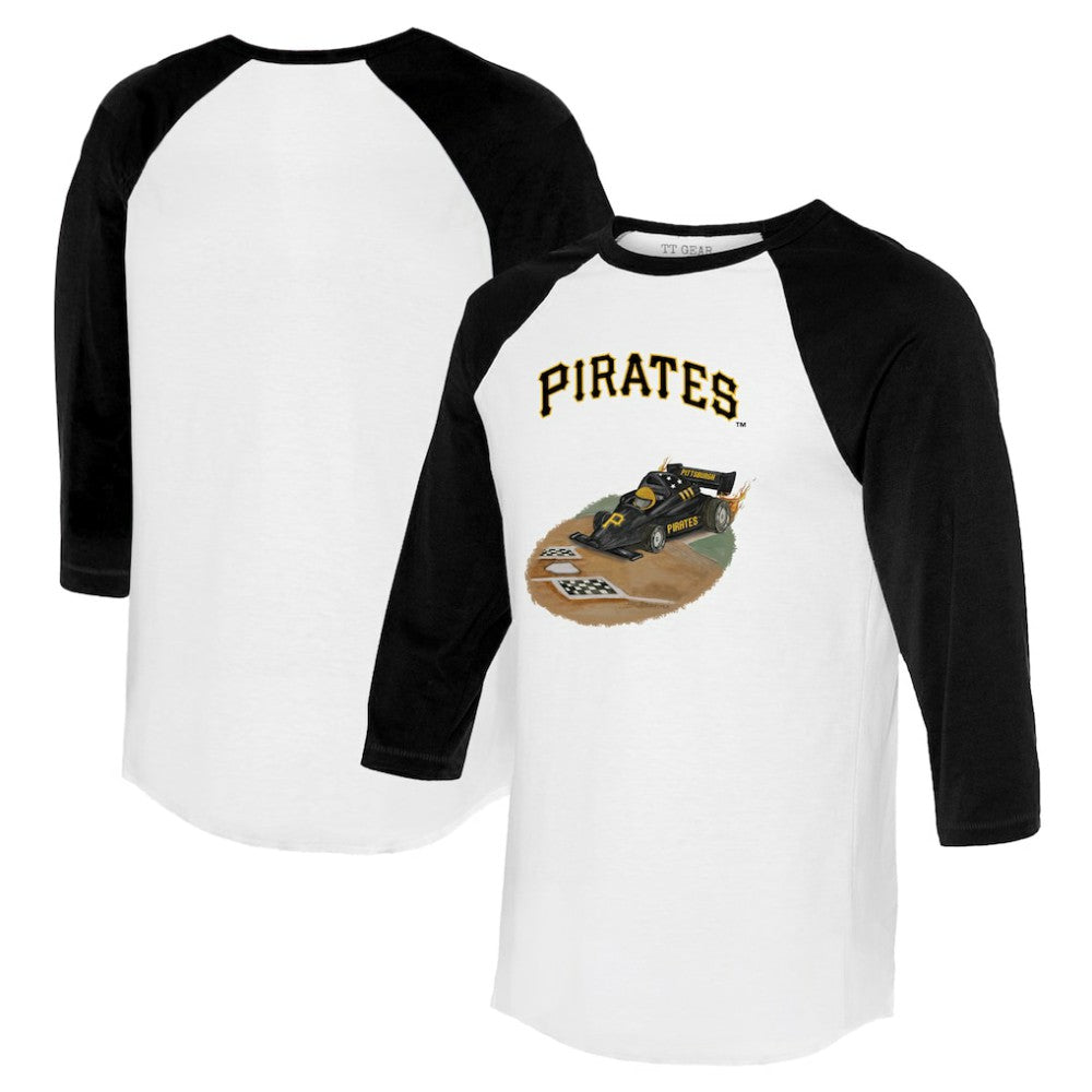 Pittsburgh Pirates Tiny Turnip Unisex Racecar 3/4-Sleeve Raglan T-Shirt Sale
