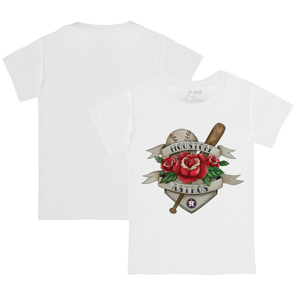 Houston Astros Tiny Turnip Youth American Traditional Rose T-Shirt Lifestyle