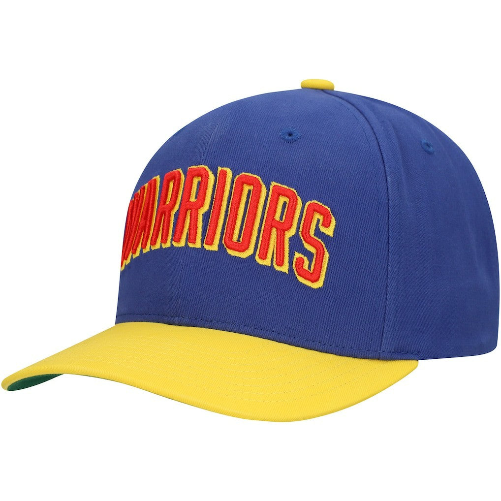 Mitchell & Ness - Golden State Warriors Team Up Classic Edition Adjustable Hat - Royal/Gold