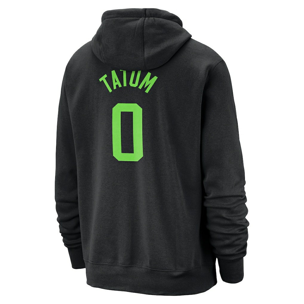 Nike - Jayson Tatum Boston Celtics 2024/25 City Edition Name & Number Pullover Hoodie - Black