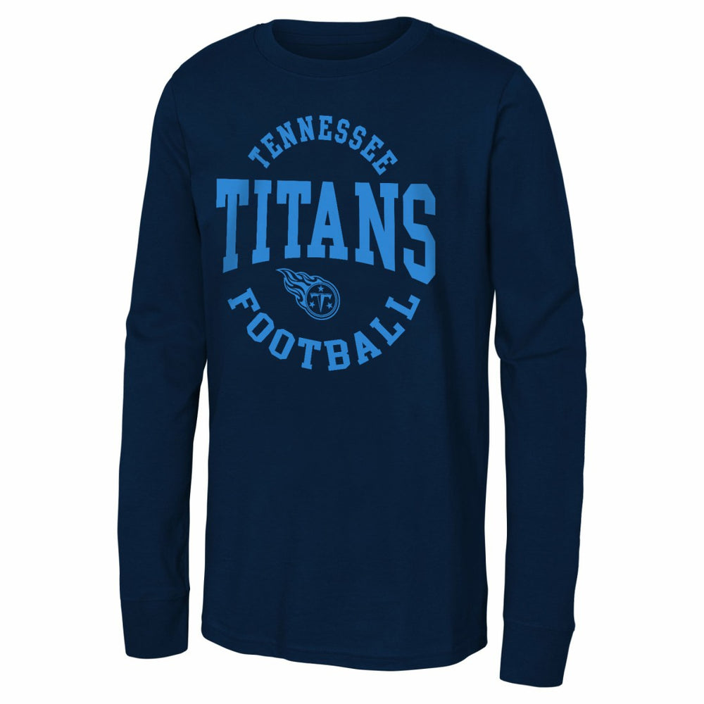 Tennessee Titans Youth Around The Block Long Sleeve T-Shirt Navy - NFL