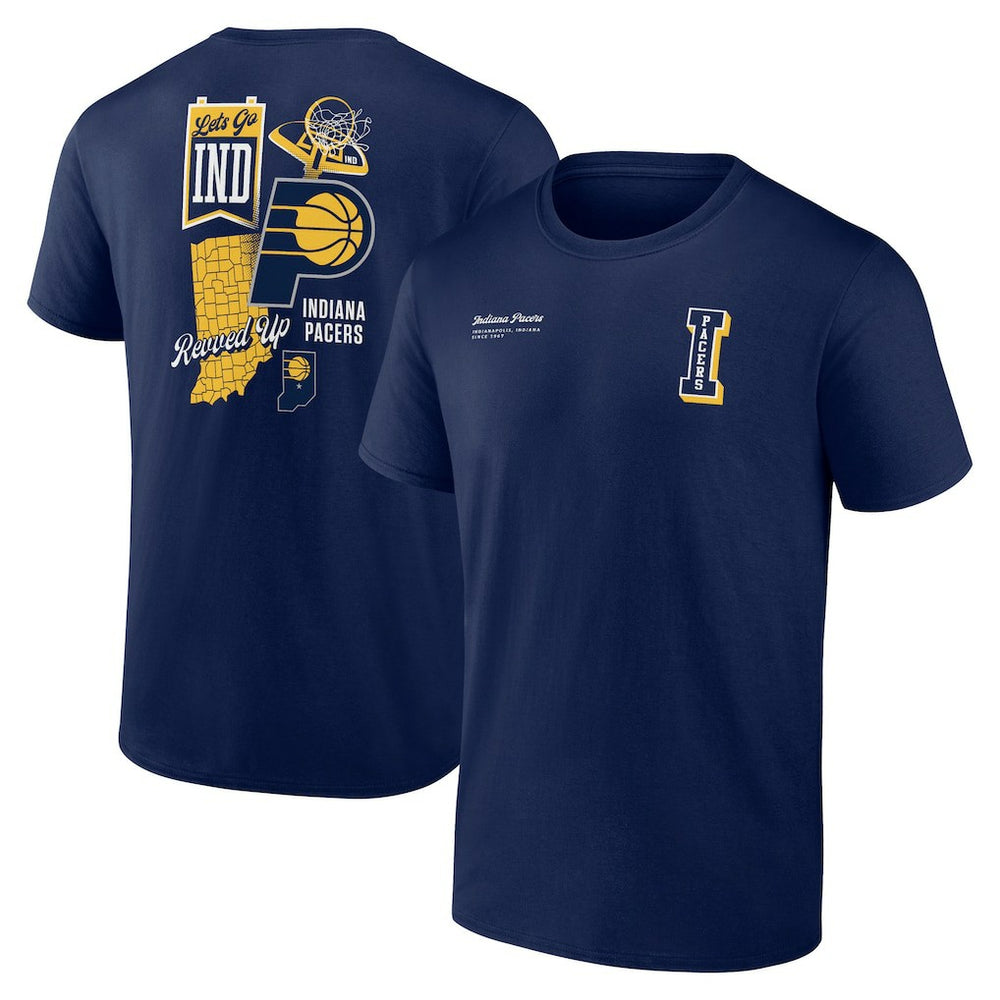 NBA - Indiana Pacers Split Zone T-Shirt - Navy