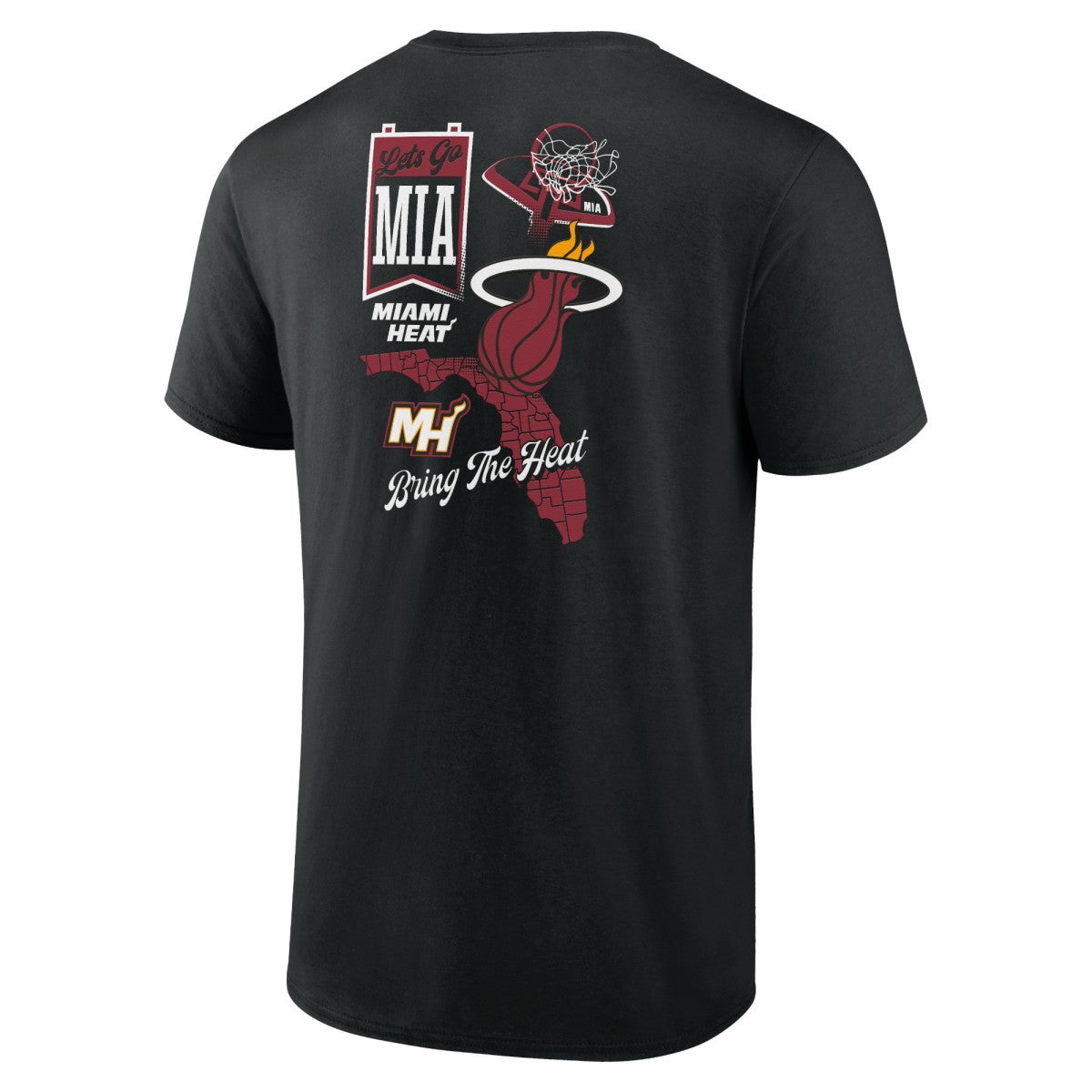 NBA - Miami Heat Split Zone T-Shirt - Black
