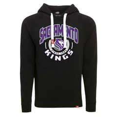 NBA - Sacramento Kings Sportiqe Unisex Olsen Super Soft Tri-Blend Raglan Pullover Hoodie - Black
