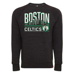 NBA - Boston Celtics Sportiqe Unisex Harmon Super Soft Tri-Blend Raglan Pullover Sweatshirt - Heather Black