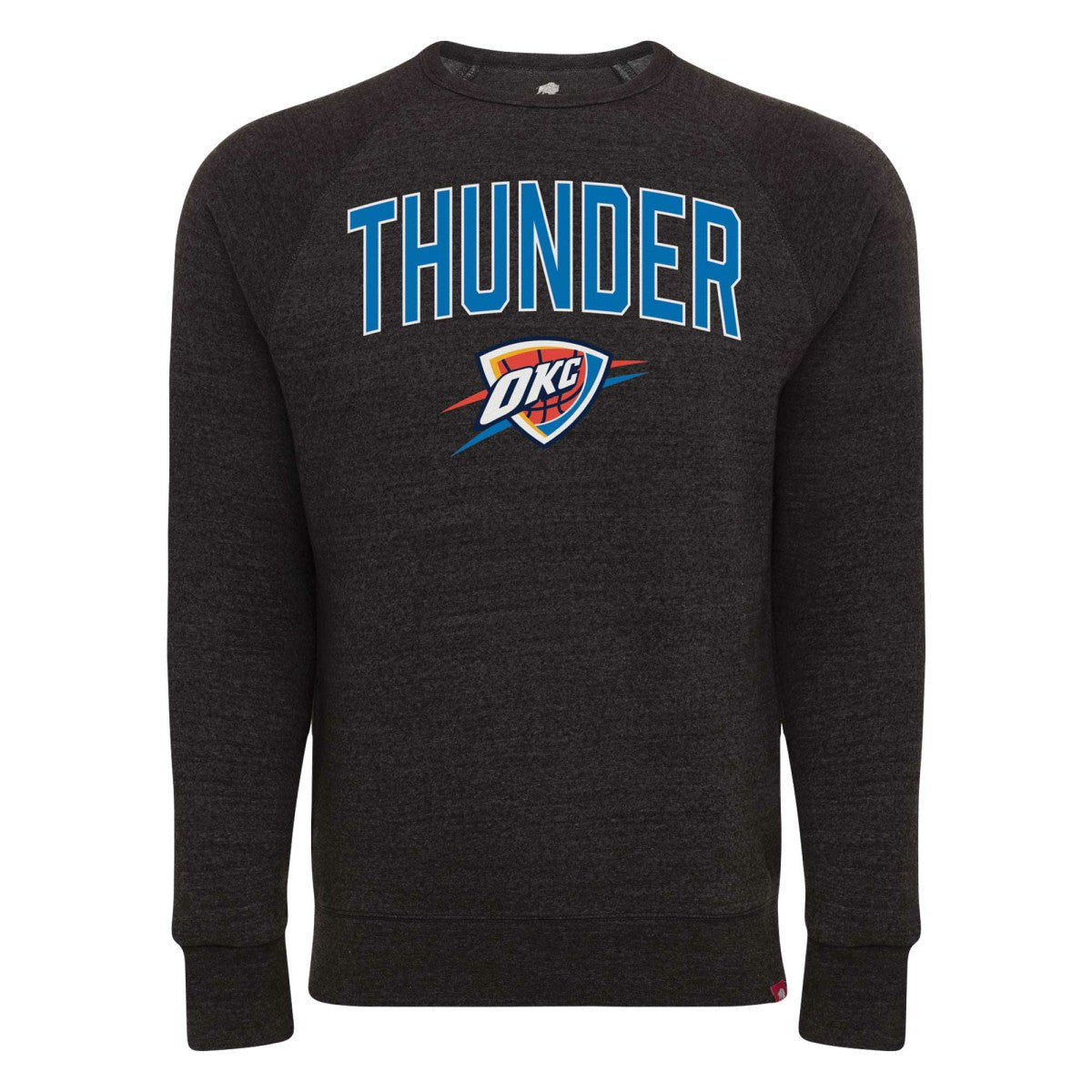 NBA - Oklahoma City Thunder Sportiqe Unisex Harmon Super Soft Tri-Blend Raglan Pullover Sweatshirt - Black