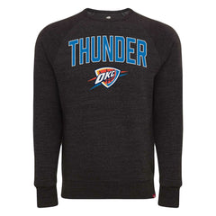 NBA - Oklahoma City Thunder Sportiqe Unisex Harmon Super Soft Tri-Blend Raglan Pullover Sweatshirt - Black
