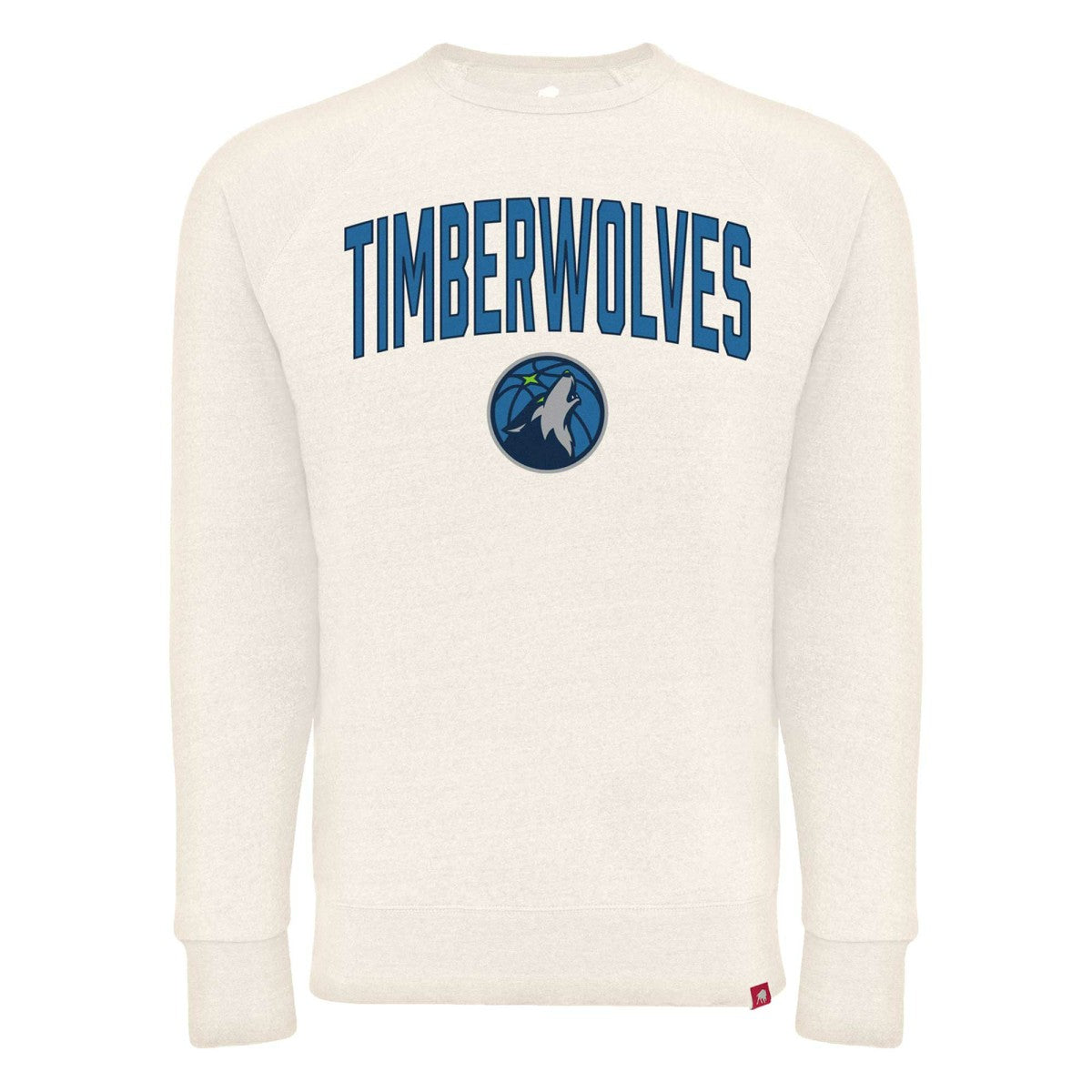 NBA - Minnesota Timberwolves Sportiqe Unisex Harmon Super Soft Tri-Blend Raglan Pullover Sweatshirt - Cream