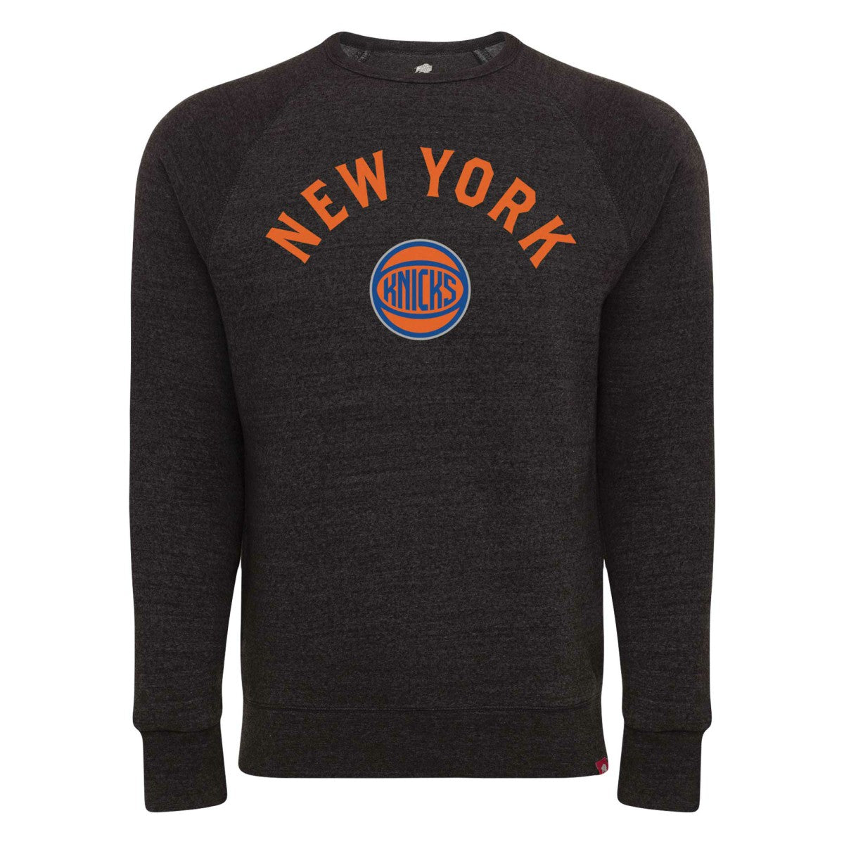 NBA - New York Knicks Sportiqe Unisex Harmon Super Soft Tri-Blend Raglan Pullover Sweatshirt - Black