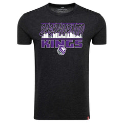 NBA - Sacramento Kings Sportiqe Unisex Comfy Super Soft Tri-Blend T-Shirt - Heather Black