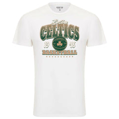 NBA - Boston Celtics Sportiqe Unisex Bingham Super Soft T-Shirt - White