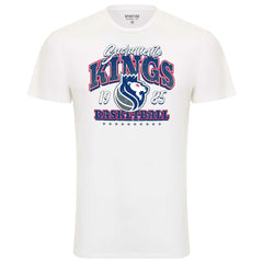 NBA - Sacramento Kings Sportiqe Unisex Bingham Super Soft T-Shirt - White