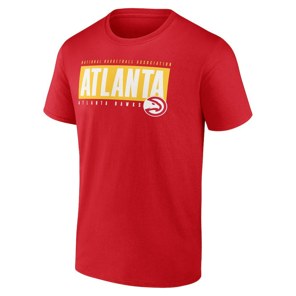 NBA - Atlanta Hawks Blocked Out T-Shirt - Red