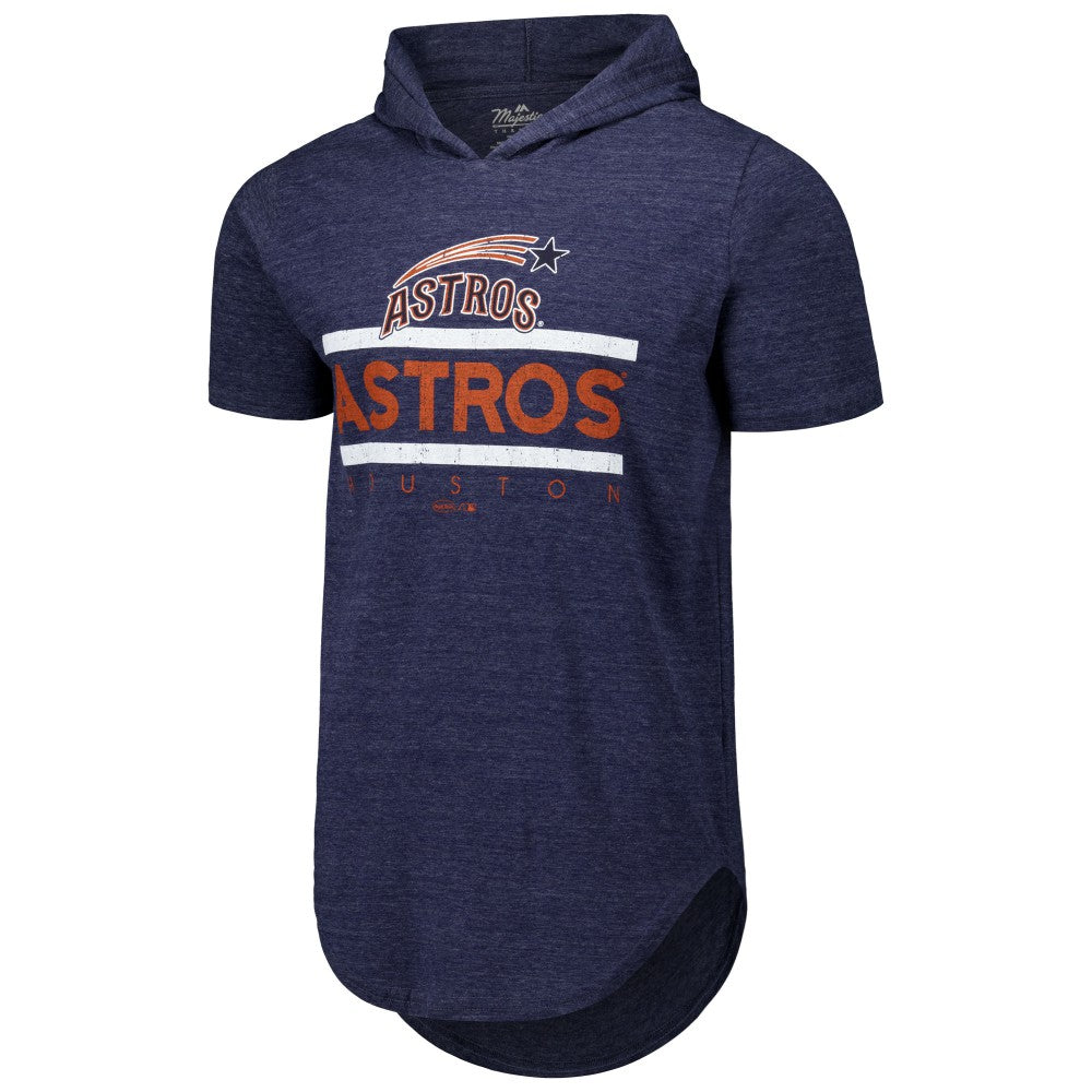 Houston Astros Majestic Threads Tri-Blend Hoodie T-Shirt Lifestyle