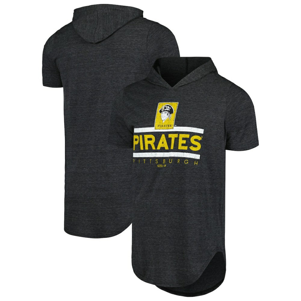 Pittsburgh Pirates Majestic Threads Tri-Blend Hoodie T-Shirt for sale