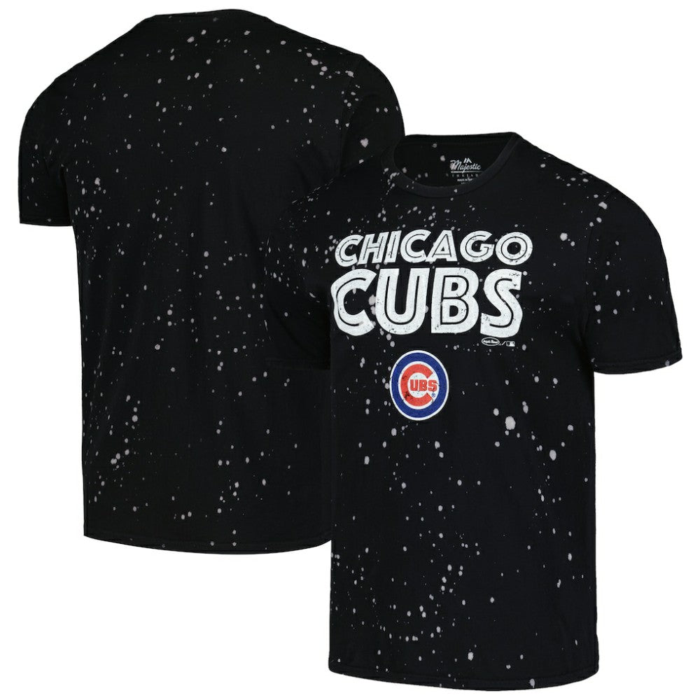 Chicago Cubs Majestic Threads Splatter T-Shirt Online