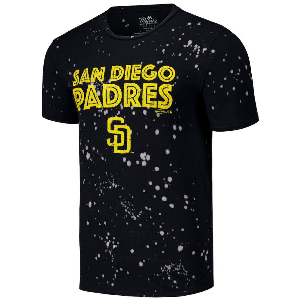 San Diego Padres Majestic Threads Splatter T-Shirt for sale
