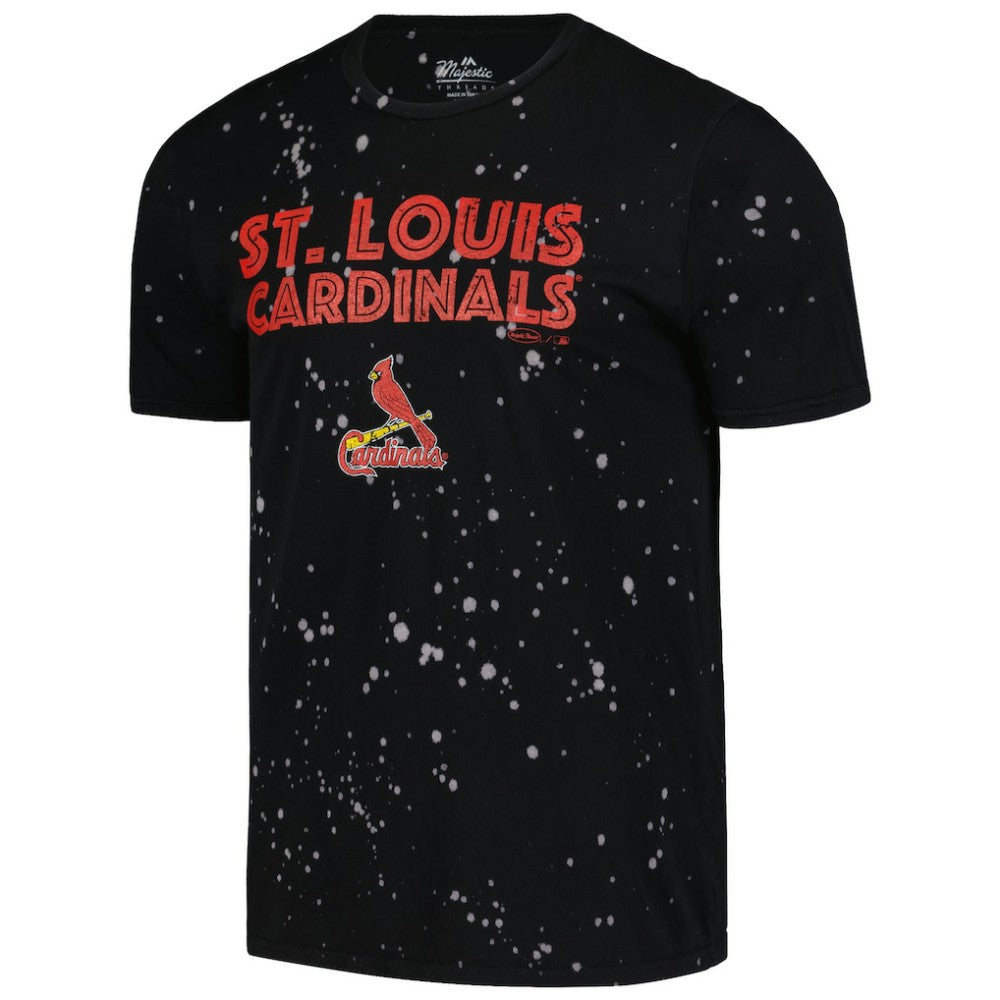 St. Louis Cardinals Majestic Threads Splatter T-Shirt Clearance