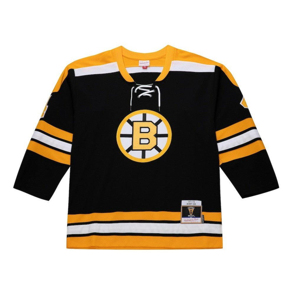 Bobby Orr Boston Bruins Mitchell & Ness Big & Tall 1971/72 Blue Line 2.0 Jersey Black