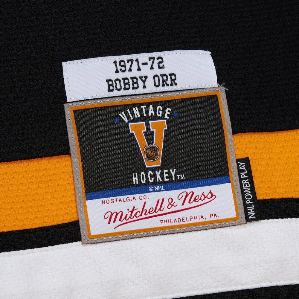 Bobby Orr Boston Bruins Mitchell & Ness Big & Tall 1971/72 Blue Line 2.0 Jersey Black