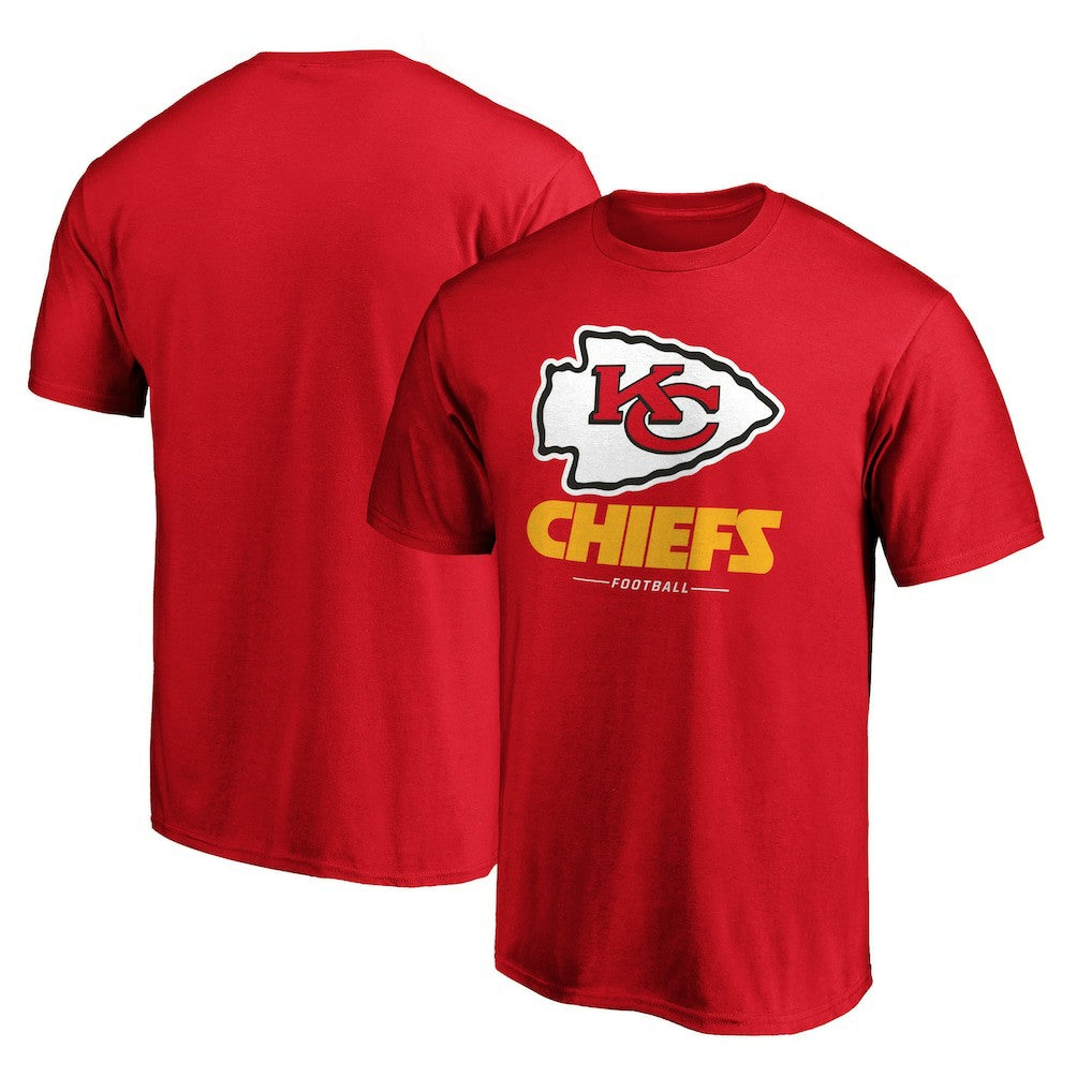 Kansas City Chiefs Team Lockup T-Shirt Red - NFL