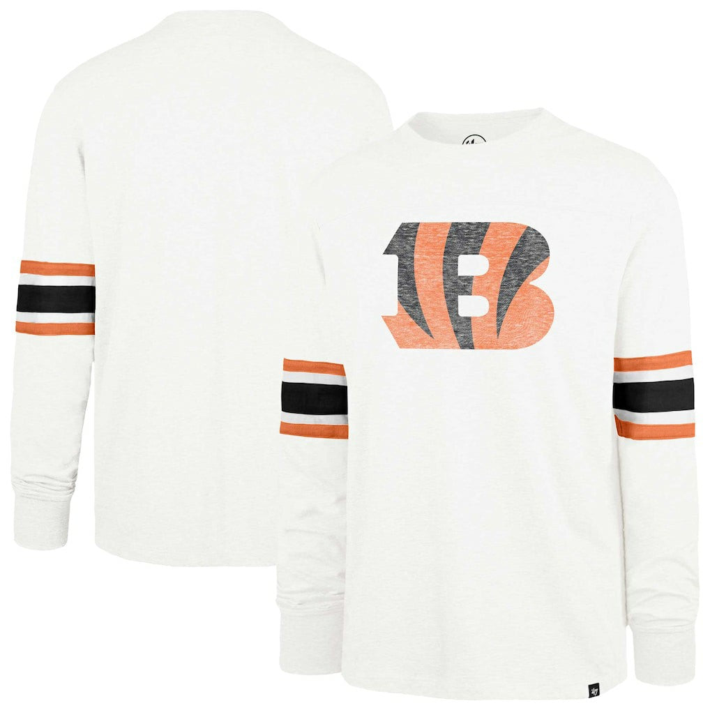 Cincinnati Bengals '47 Gridiron Premier Brex Long Sleeve T-Shirt White - 47 brand