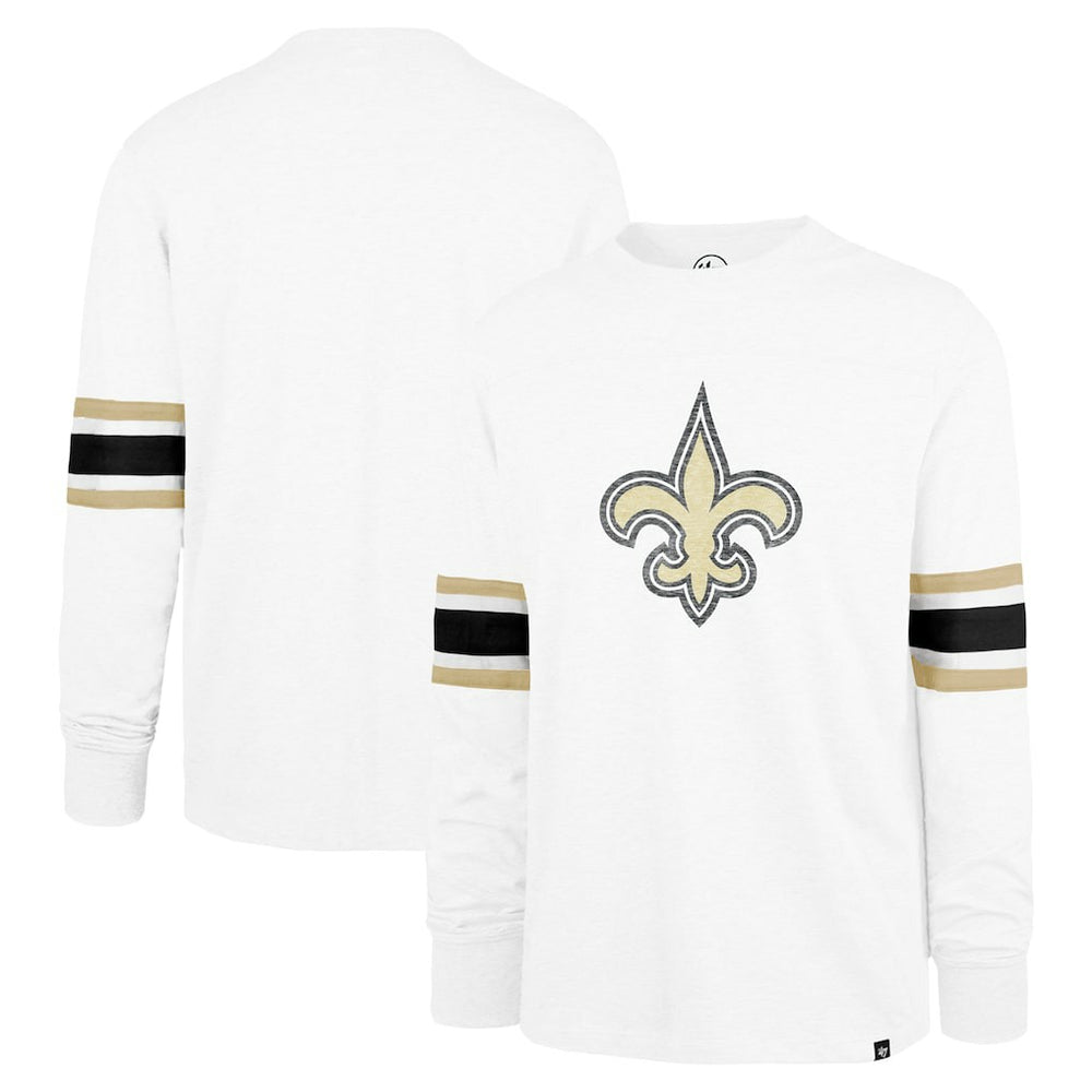 New Orleans Saints '47 Gridiron Premier Brex Long Sleeve T-Shirt White - 47 brand
