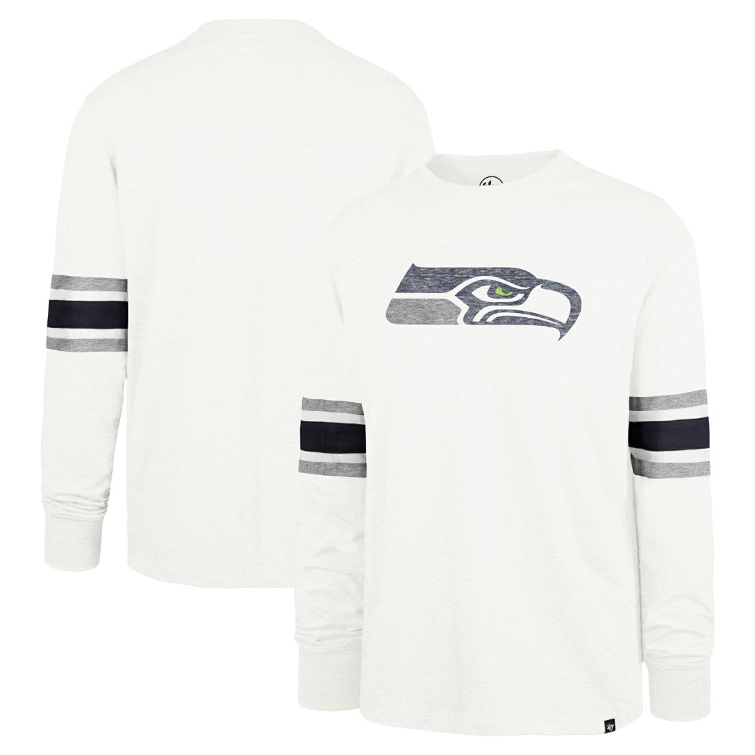 Seattle Seahawks '47 Gridiron Premier Brex Long Sleeve T-Shirt White - 47 brand