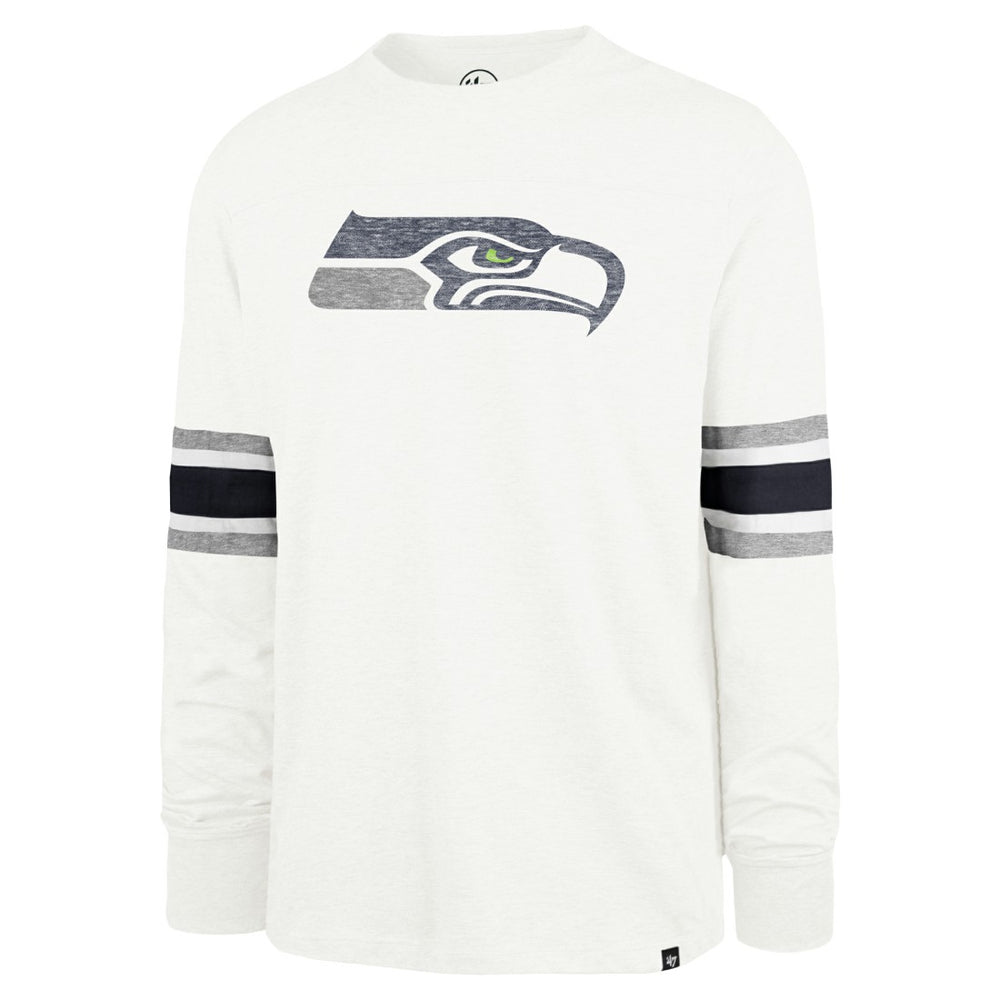 Seattle Seahawks '47 Gridiron Premier Brex Long Sleeve T-Shirt White - 47 brand
